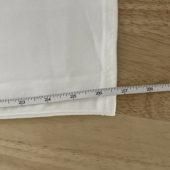 J. Crew Essential Straight Leg White Jean in All-day Stretch‎ Size 32 BX520 - Picture 7 of 10